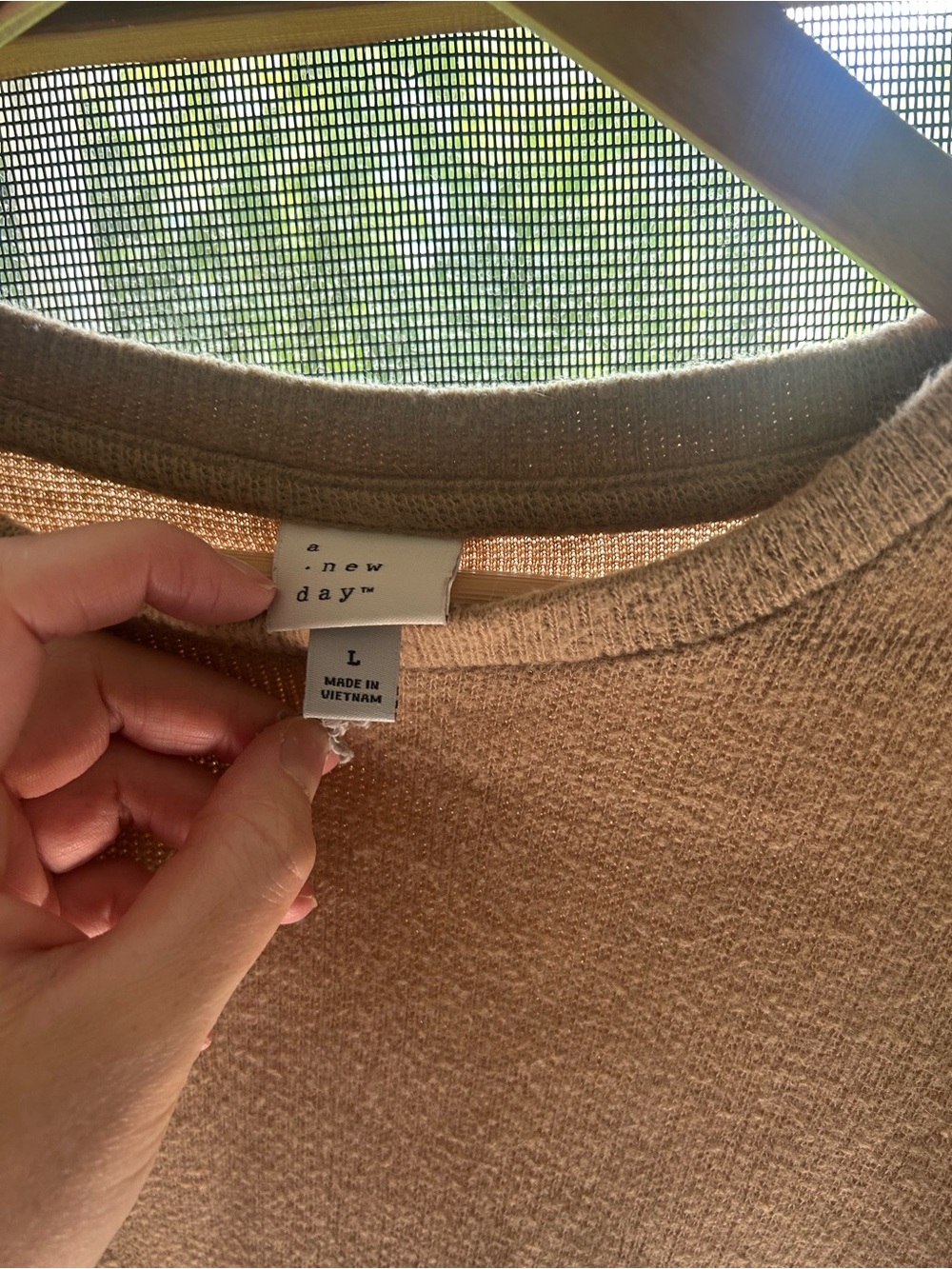 a new day Women's Scoopneck Sweater in Beige